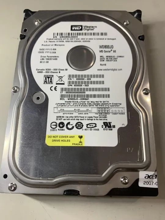 Disco Rígido Interno Wd 80gb Sata P/desktop,pc - Foto 3