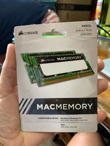 Memória RAM DDR3 Corsair 8GB CMSO8GX3M1C1600C11