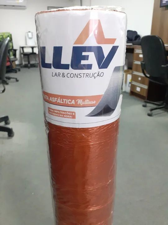  Manta Asfáltica Auto Adesiva 90cm x 10m Terracota Telha Laje Cerâmica - Foto 2