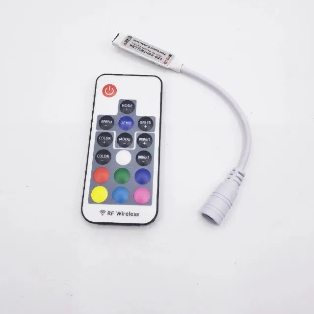 Controle 17 tc RF Wireless P/ Fita De Led Rgb 12v - COD 918 - Foto 4