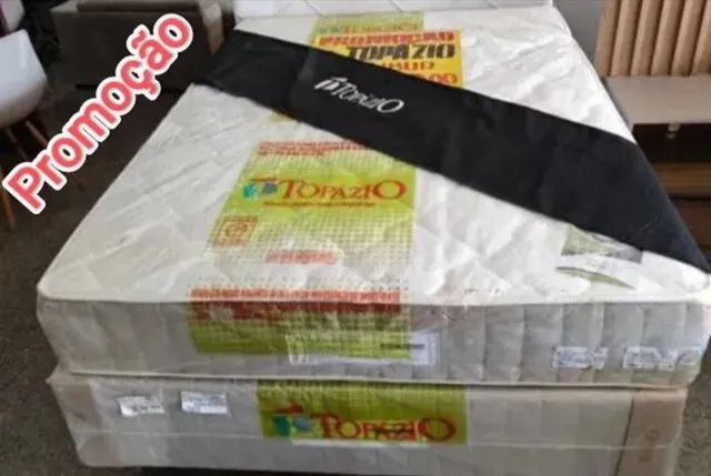 Cama box casal molas ensacadas (base+colchão)