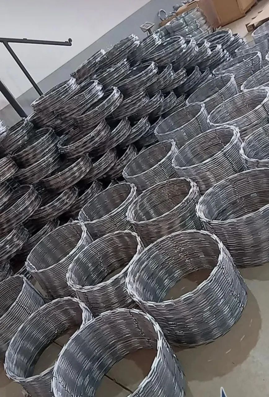 Concertina dupla galvanizado 