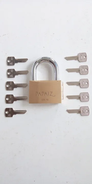 cadeado papaiz cr 70 mm com 10 chaves