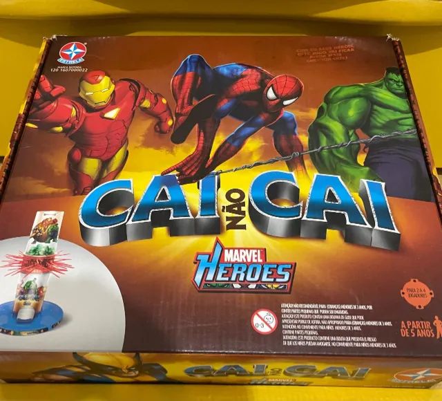 Jogo Cai não Cai Marvel Heroes Estrela 