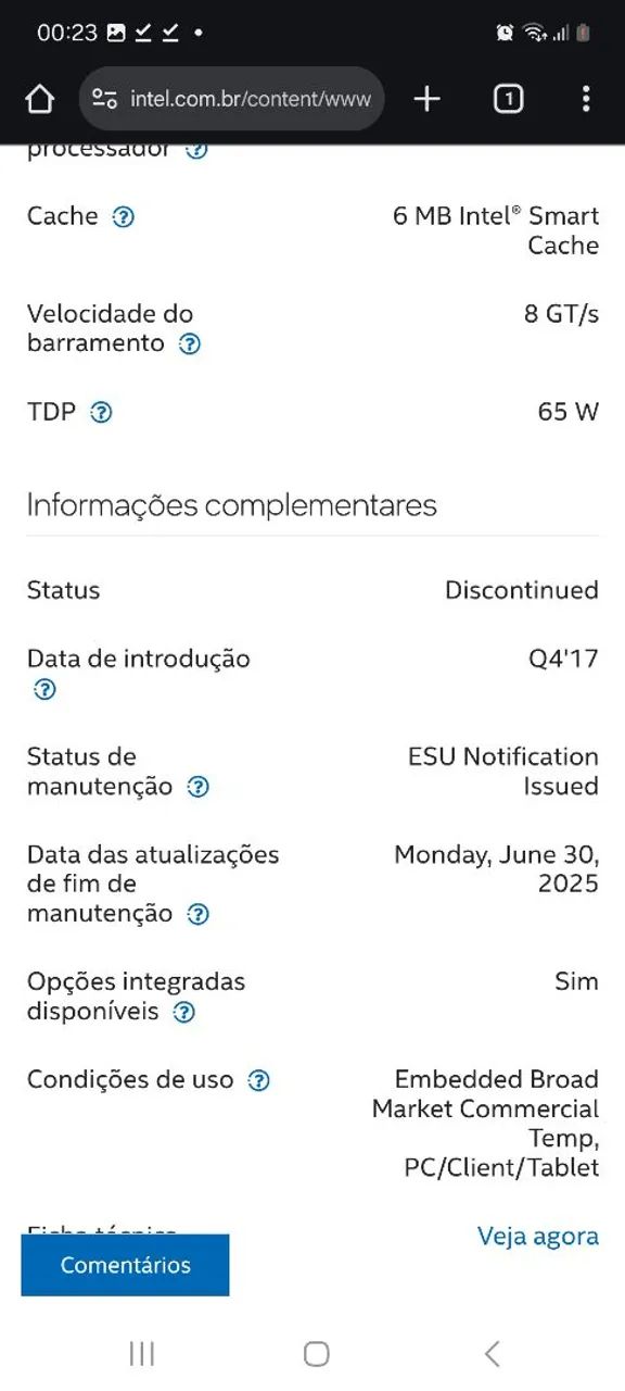 Proessador Intel Core i3 8100 com Intel Graphics 630 UHD - Foto 5