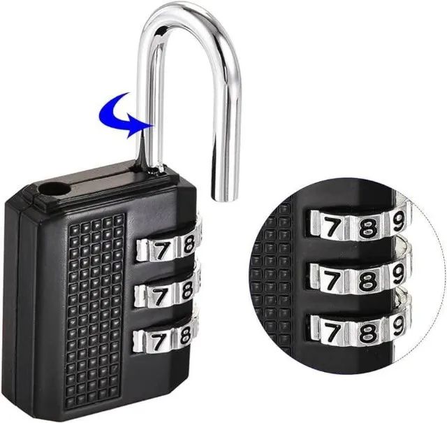 Mini cadeado com combinações de senha