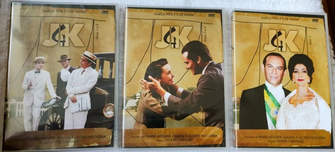 DVD Box JK - Minissérie completa, 5 DVDs Novo e Lacrado com Marília Pêra e José Wilker - Foto 4