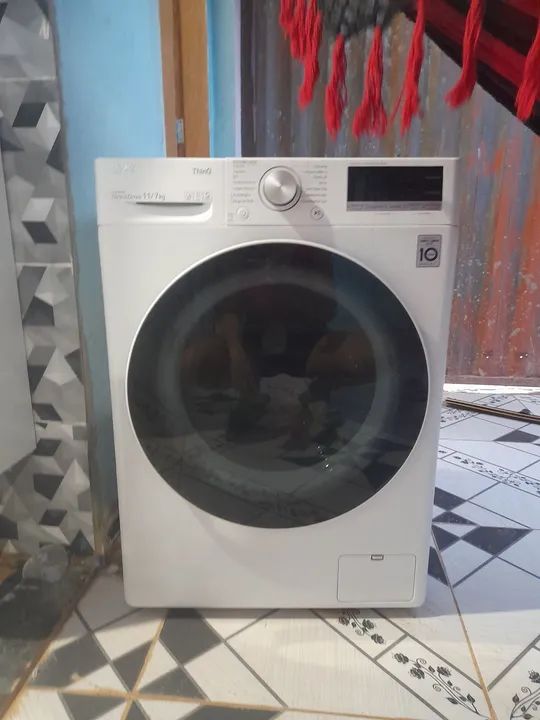 Lavadora lava e seca