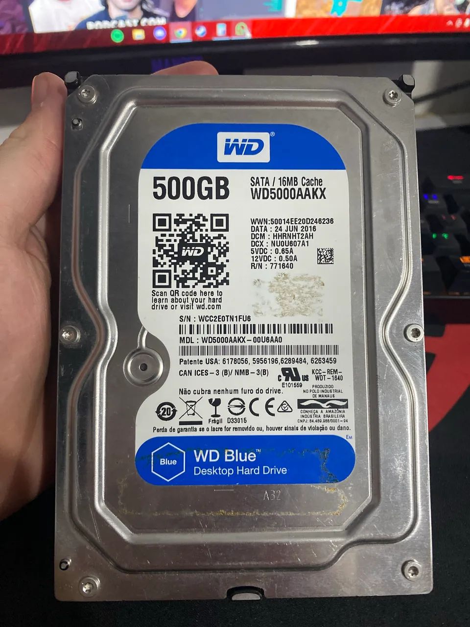 HD WD BLUE 500GB