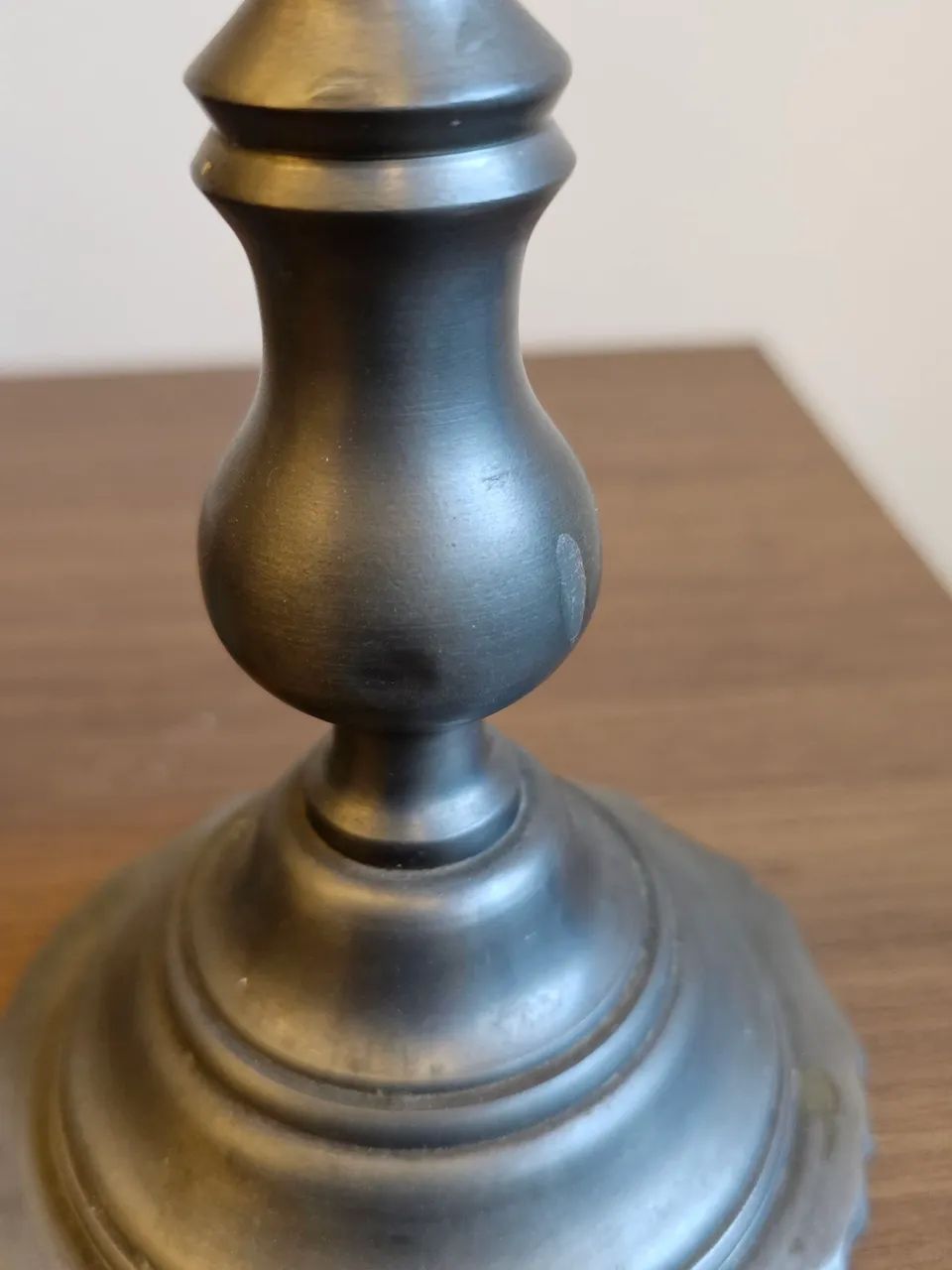 Par de Castiçais Antigos em Estanho Real Holandês - Kurztiel - Foto 5