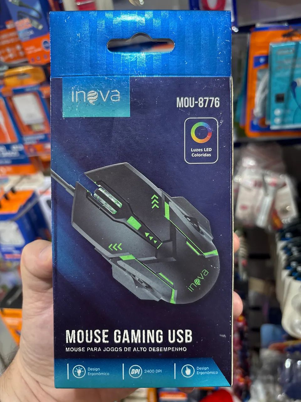 Mouse gamer Led RGB inova  - Foto 3