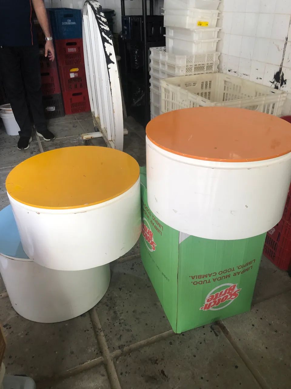 Manequim cilindro expositor 