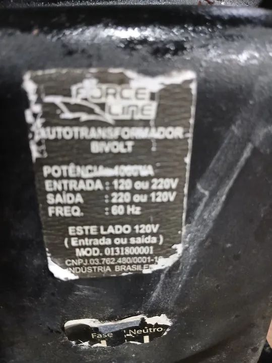 Auto transformador bivolt 120v ou 220v ou 220v 120v  - Foto 3