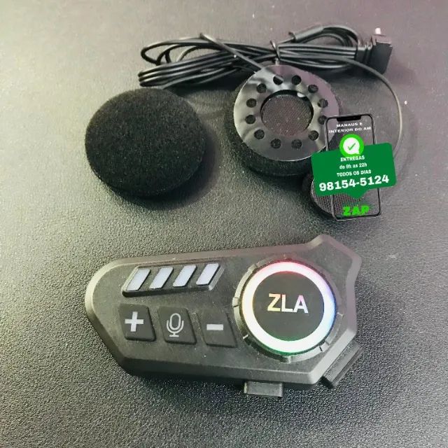 Fone Bluetooth Para Capacete Externo - Entrega Rápida  - Foto 2