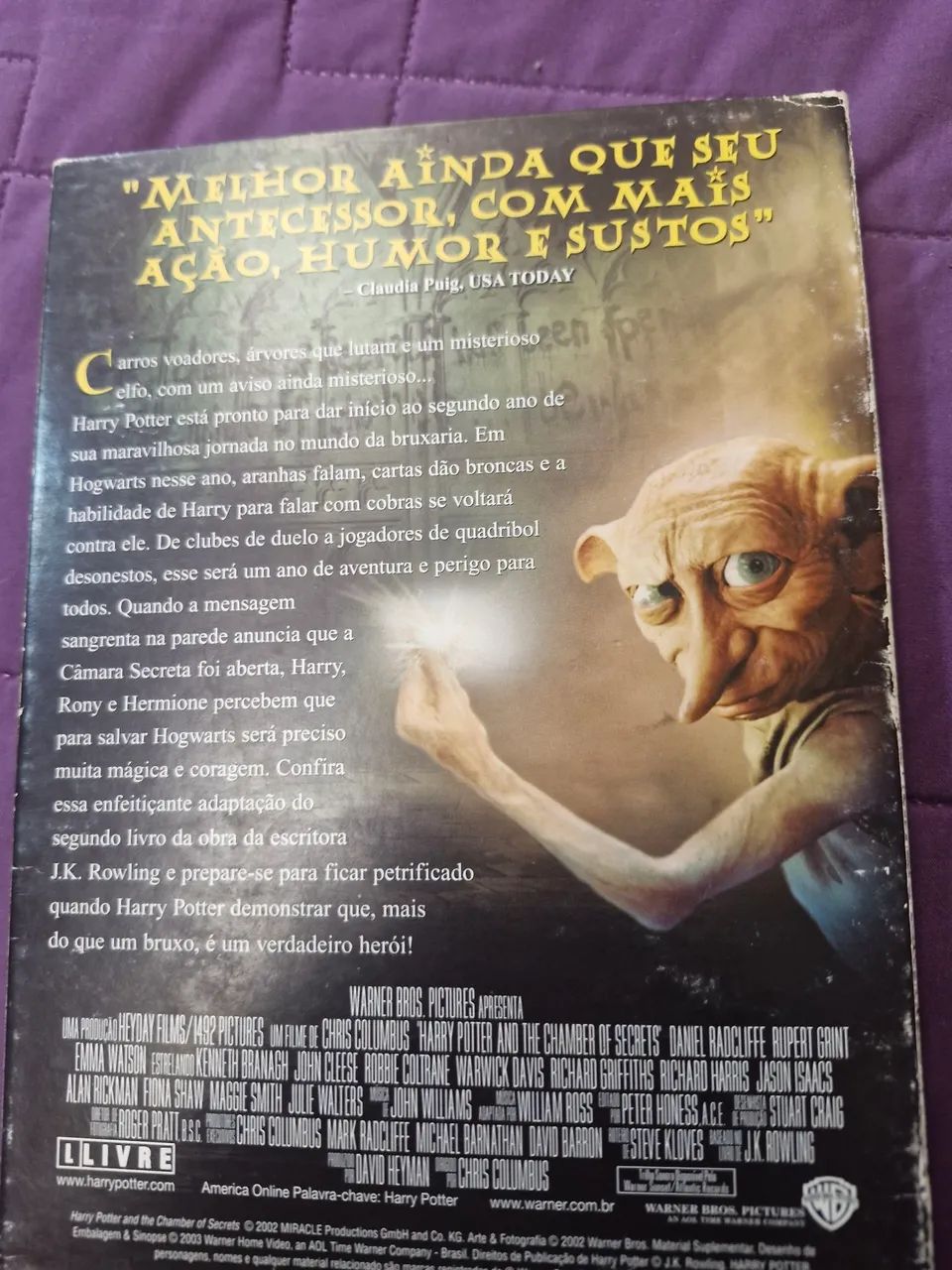 DVD  DUPLO de Harry Potter e a Câmara Secreta seminovo - Foto 3