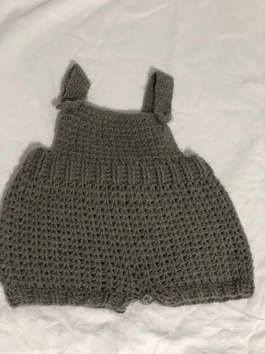 Macacão de Crochê para Bebê - Unissex - Foto 2