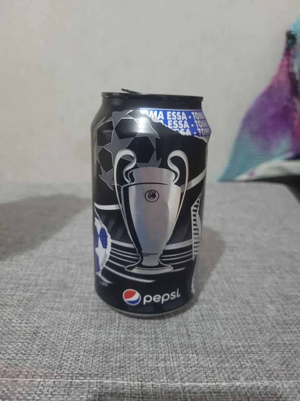 Lata Pepsi Black Champions Colecionavel