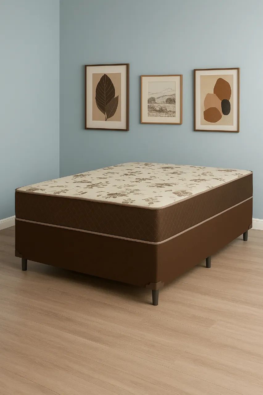 Conjunto base e colchão  Espuma D33 casal