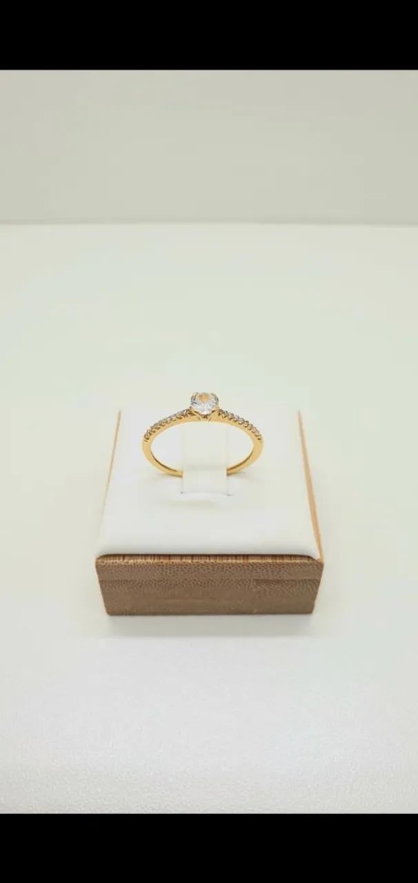 ANEIS NOIVADO E OUTROS MODELO EM OURO 18K PRONTA ENTREGA  - Foto 4