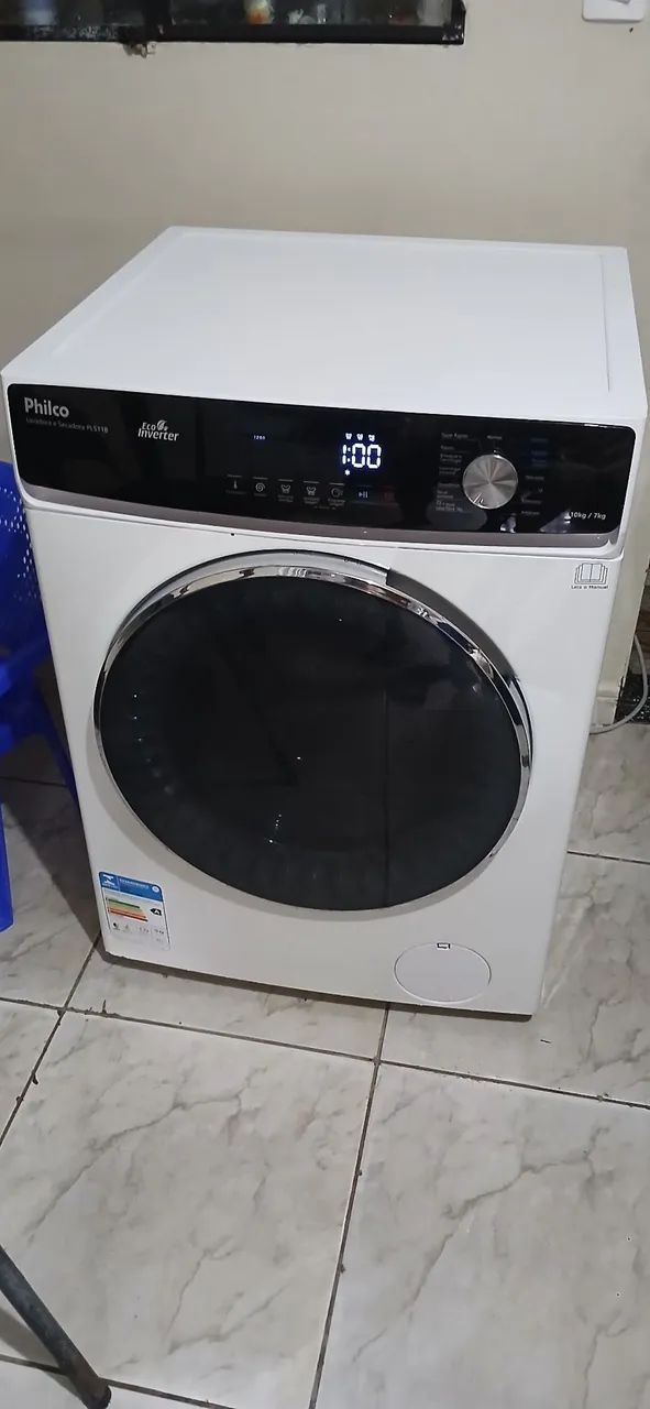 Máquina  Lavar seca Philco 10kg Eco Inverter
