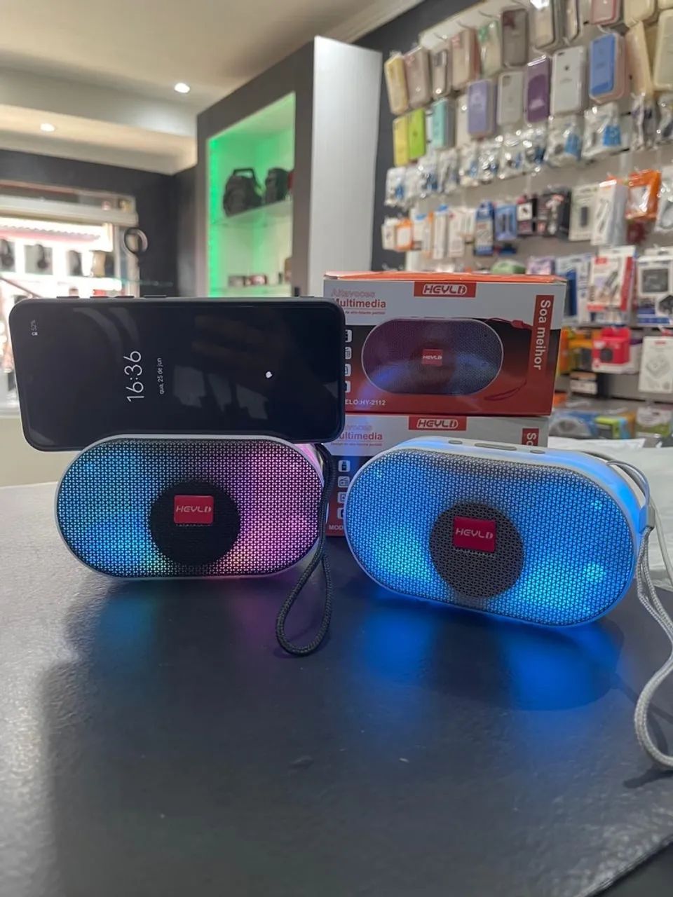 Caixa de Som Bluetooth Portátil HEVLD HY-2112 - Foto 4