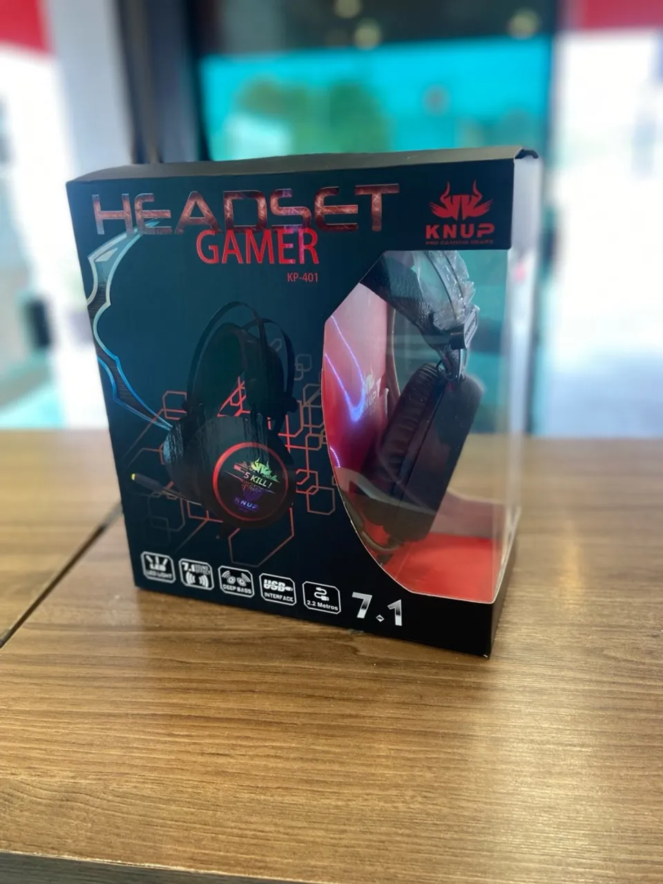 Headset Gamer KNUP KP-401 - Áudio Imersivo 7.1
