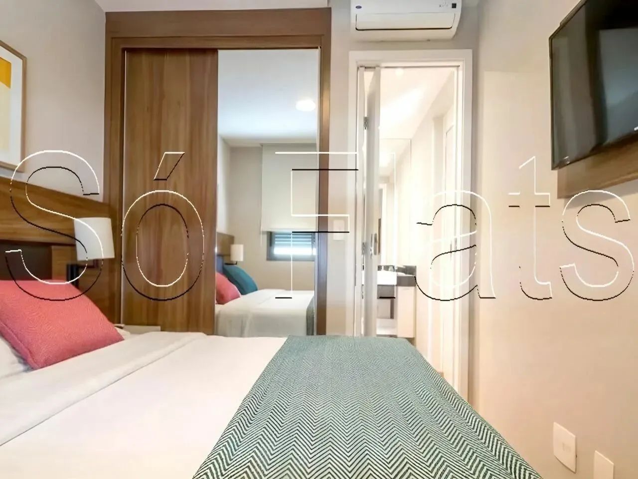 Apto no Gran Estanconfor Veranda Berrini disponível locação com 1 dormitório e 1 vaga de g - Foto 5