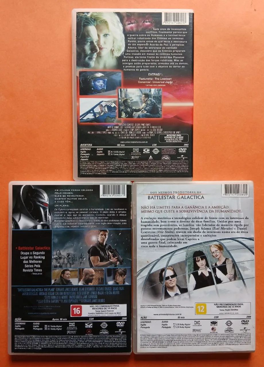 Dvd Battlestar Galactica - 3 Filmes  - Foto 2