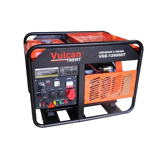 GERADOR DIESEL 954cc 20HP 12,0kVA 12000W TRIFASICO 220/380V PART.ELET. VGE12000DT VULCAN T - Foto 5