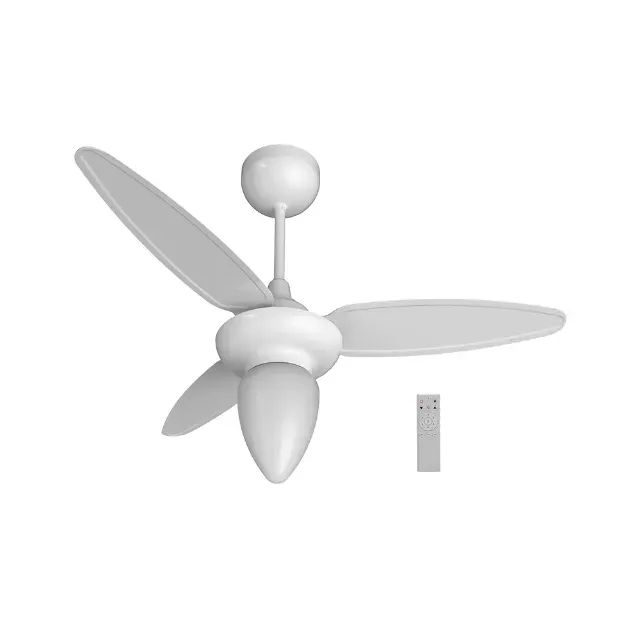 VENTILADOR DE TETO WIND BR 3P INJ BRAN C/R INVERTER BIVOLT VENTISOL 14579 - Foto 2