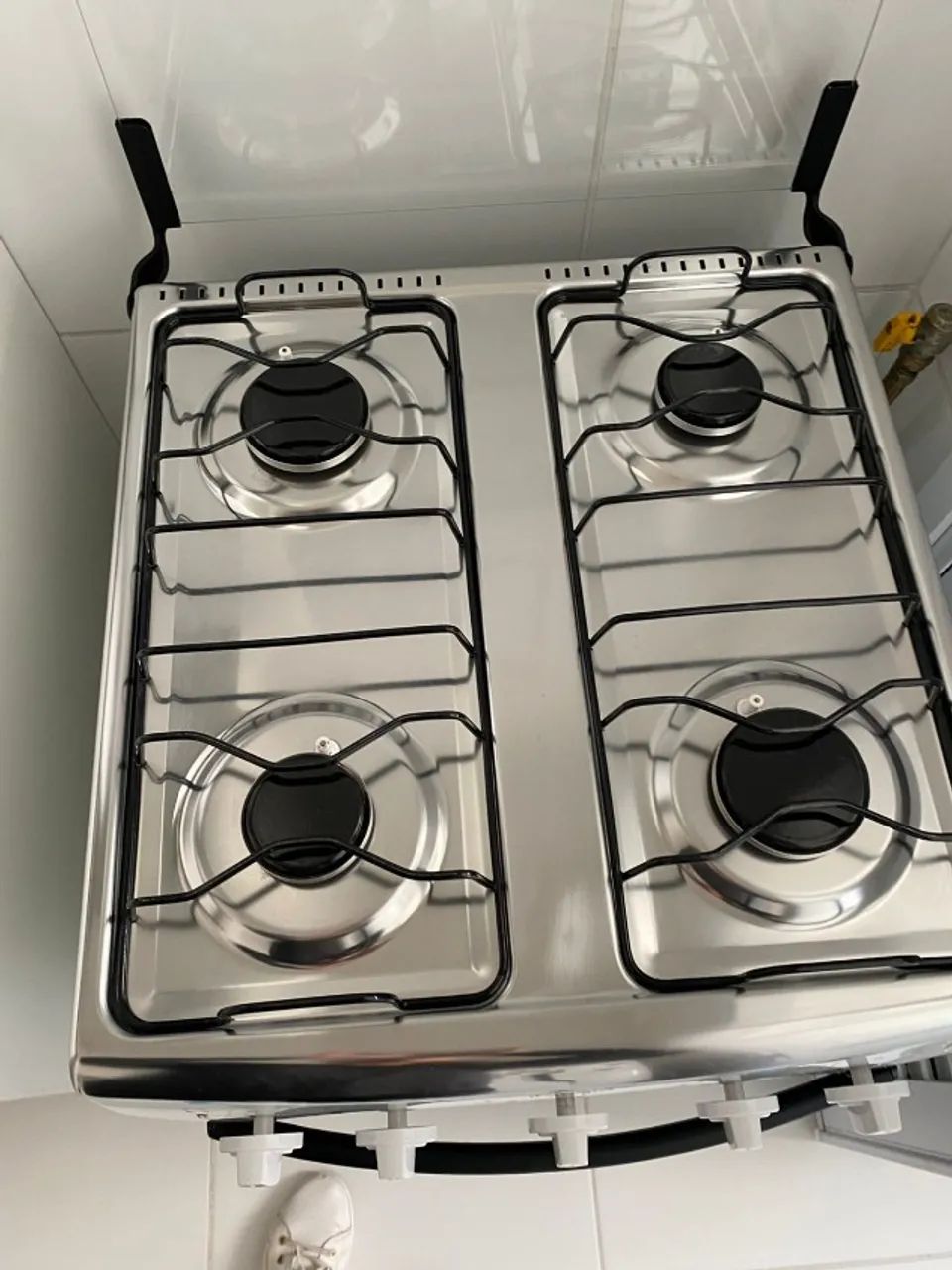 Fogão Itatiaia 4 Bocas Star New Com Mesa em Inox e Acendimento Automático - Branco - Foto 3