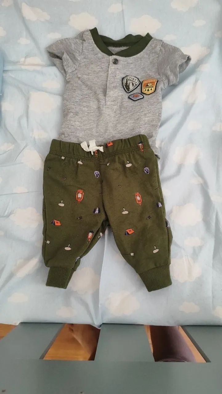 Conjunto bebê menino - Body e Calça