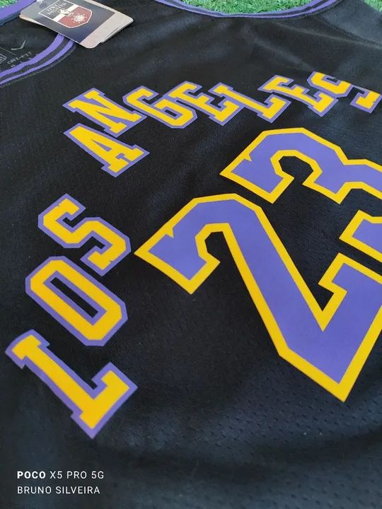 Camiseta Los Angeles Lakers LeBron James 23 - Tamanho GG Pronta Entrega  - Foto 3
