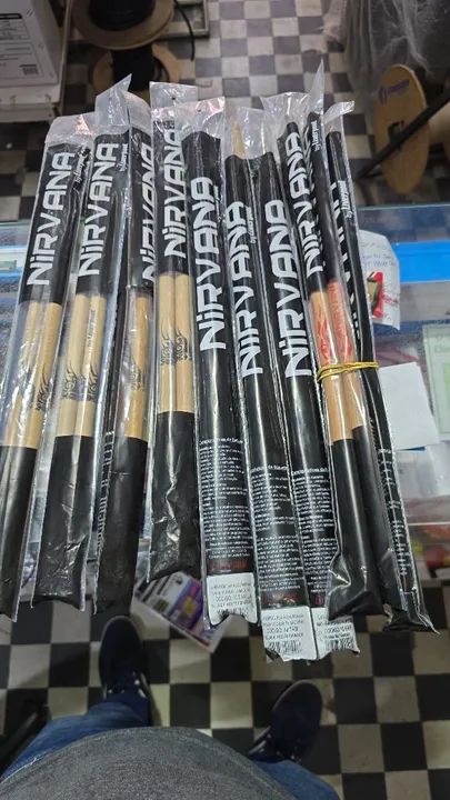 Baquetas Nirvana 5A  ou 7A- Novas - Foto 3