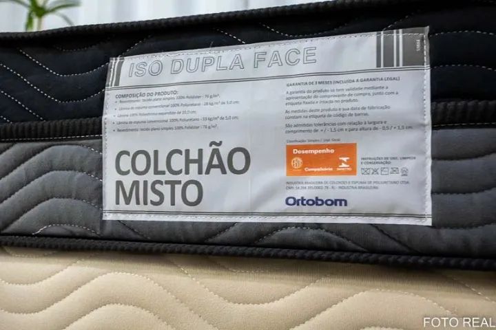 Colchão Casal Ortopédico EPS Iso Dupla Face D-33 138x188x20 Ortobom - Foto 2