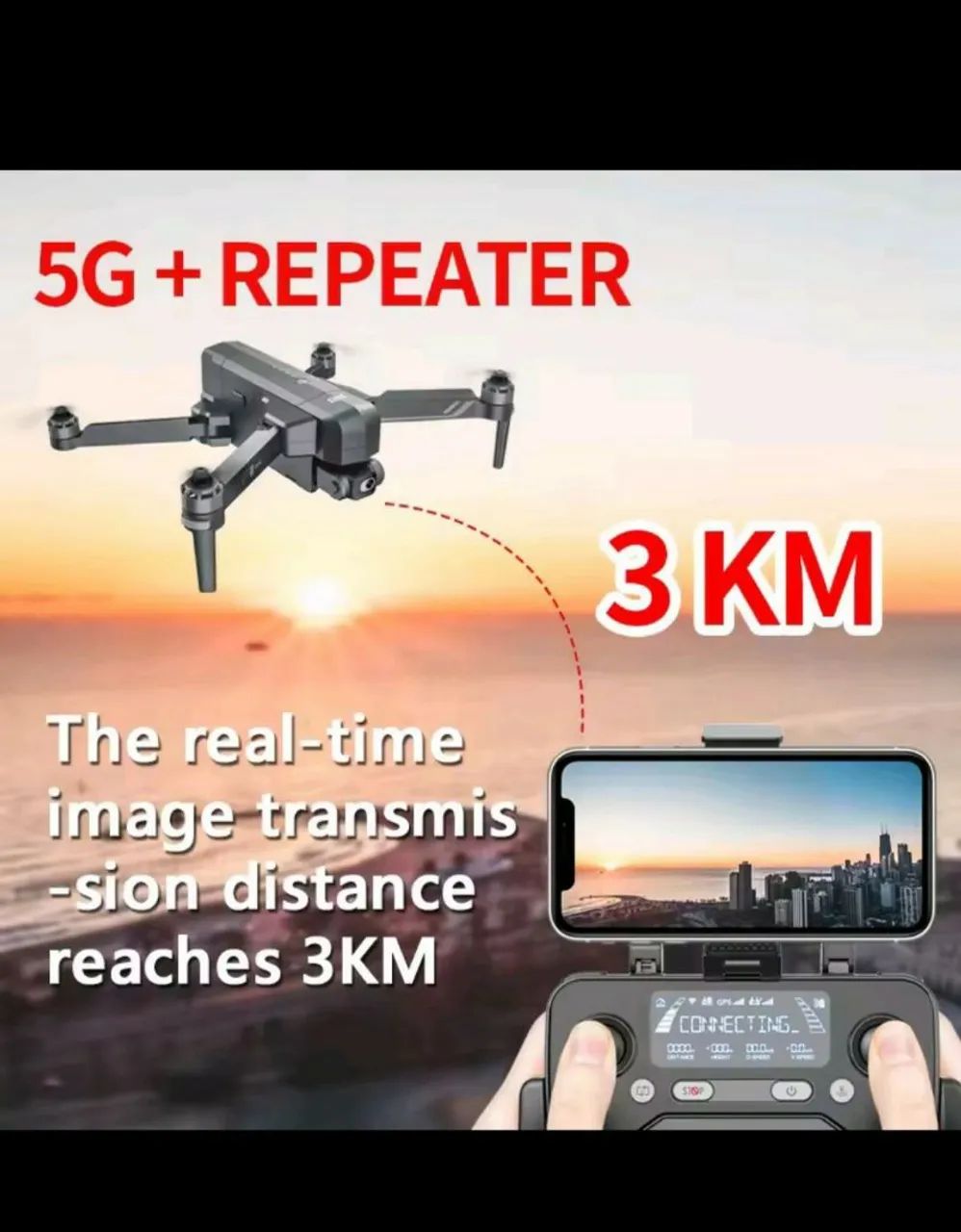 Drone F11S 4K PRO 3 Baterias + Handbag - Foto 3