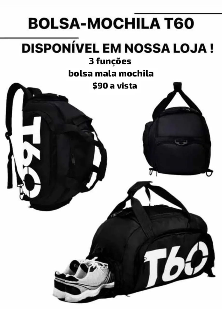 Bolsa mala mochila  T60 (3 funções) - Foto 2