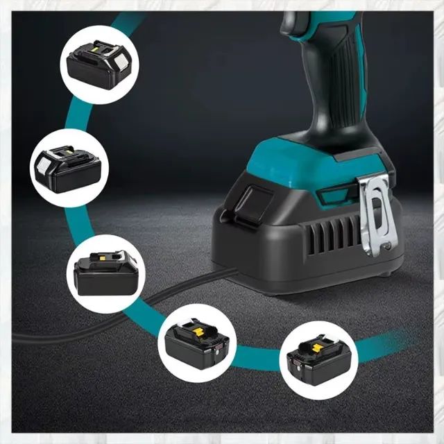 Conversor 110v para dc 18v para ferramenta Makita sem fio 18v - Foto 6