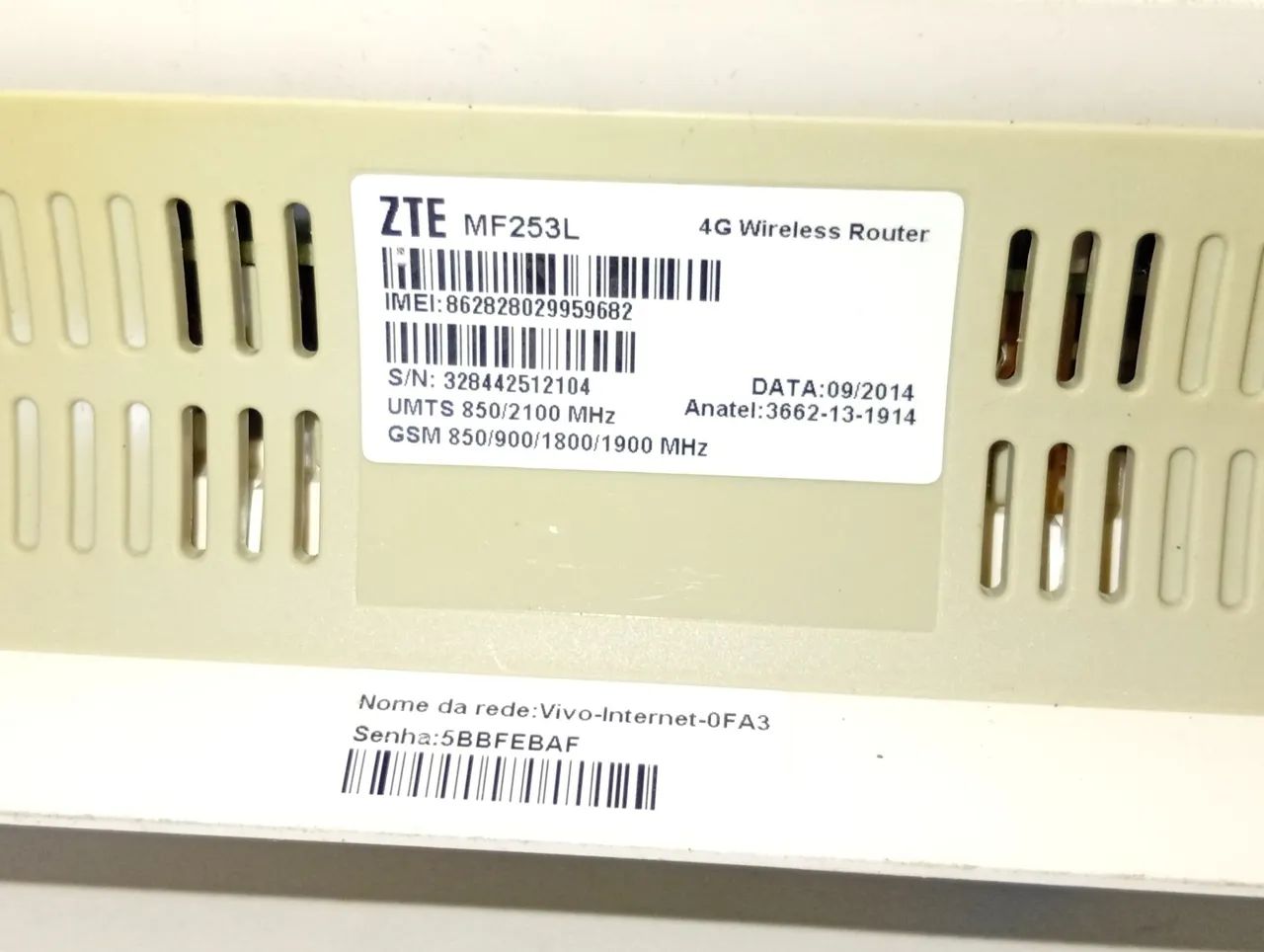 Modem roteador vivo 4g desbloqueado zte mf253L homologado anatel - Foto 3