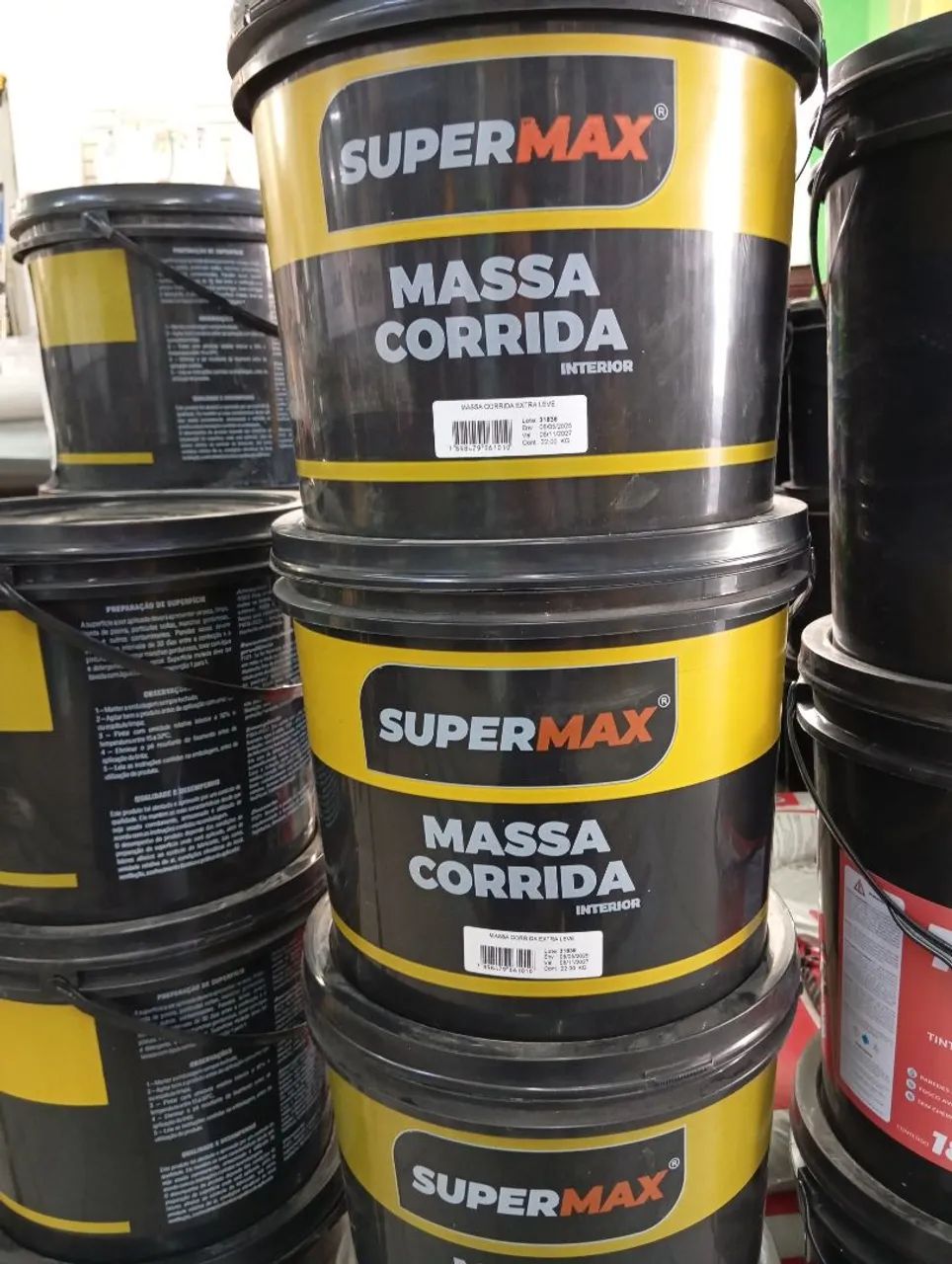 Massa Corrida SuperMax 22kg R$54,99un Em Pix 