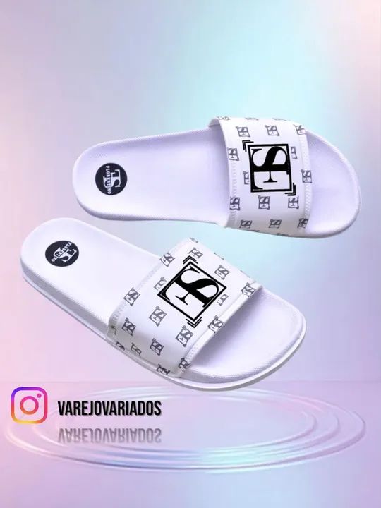 Chinelos Slides Personalizados - SE - Branco - Foto 3