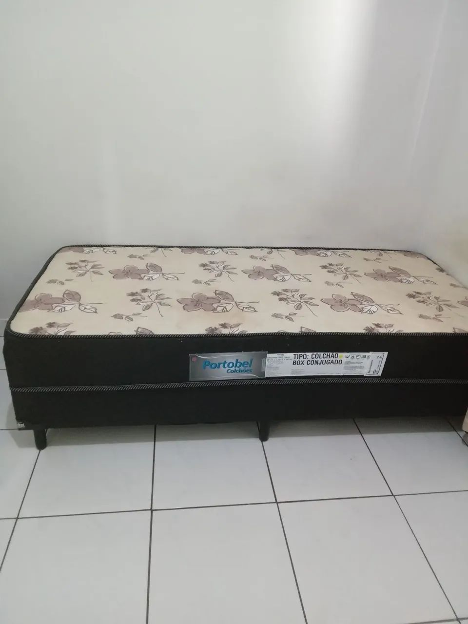 Cama Box de Solteiro com Estampa Floral - Foto 6