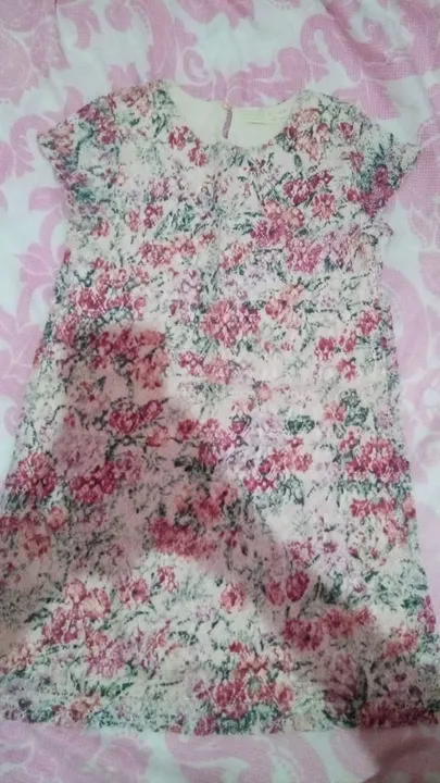 Vestido infantil floral zara