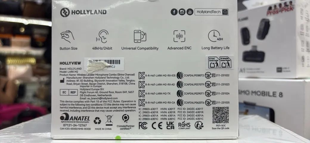 Hollyland Lark M2 - Combo | Novo Lacrado | Áudio Profissional - Foto 2