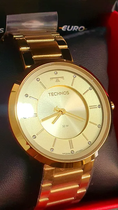 Relógio Technos Feminino 40mm dourado