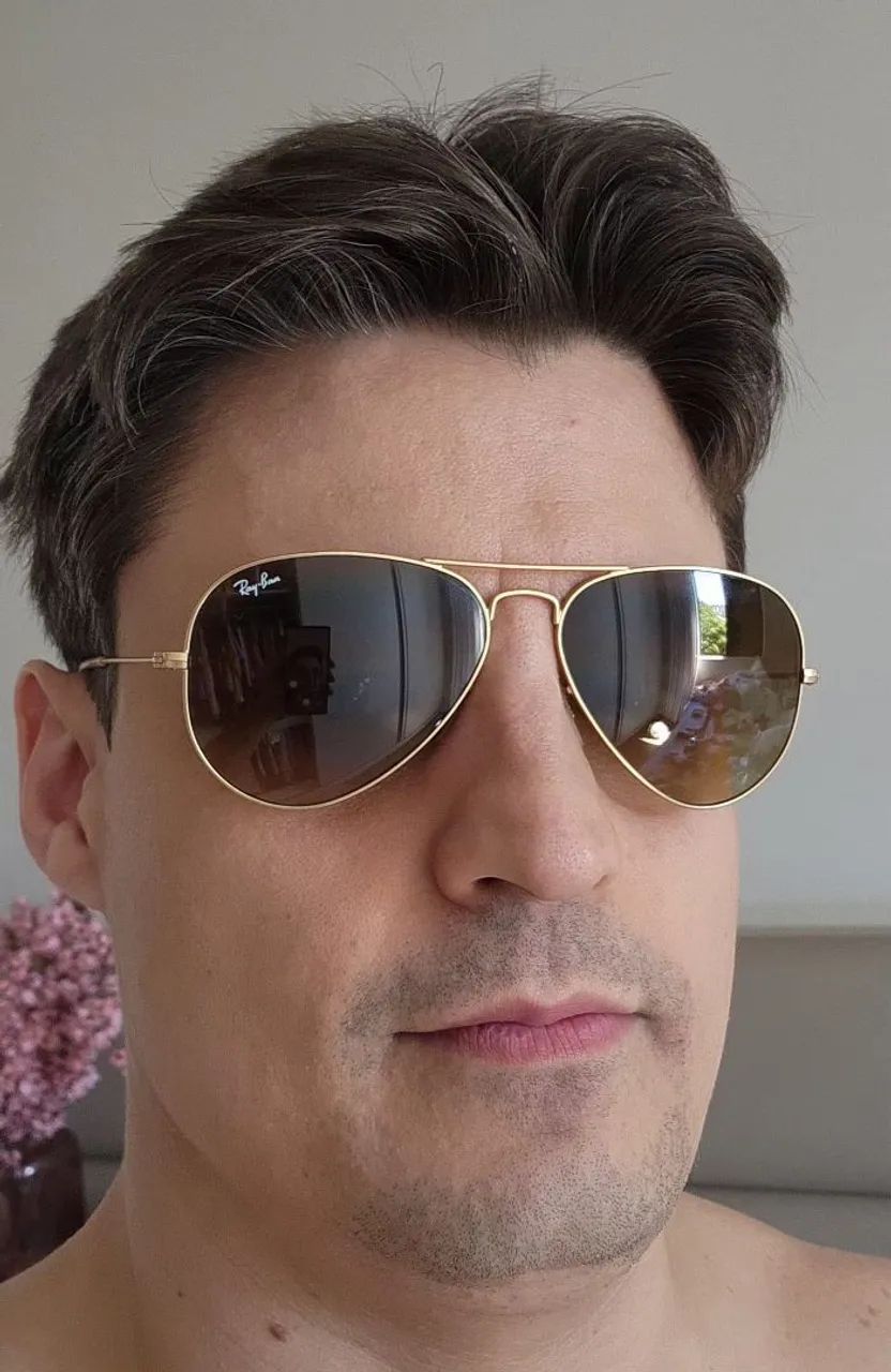 Óculos rayban aviador original - Foto 3
