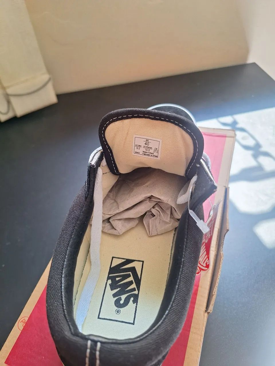 Tênis Vans Old Skool Black/White Tamanho 40 Novo na Caixa