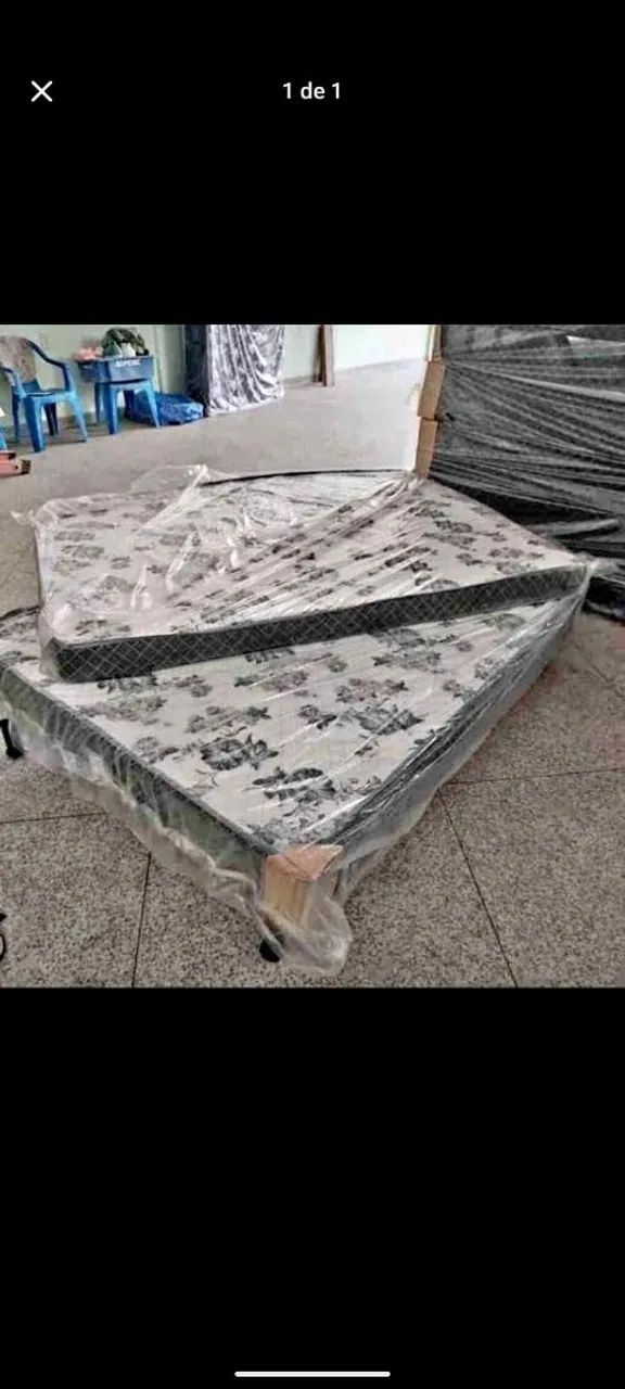 Cama casal D20 + colchão 