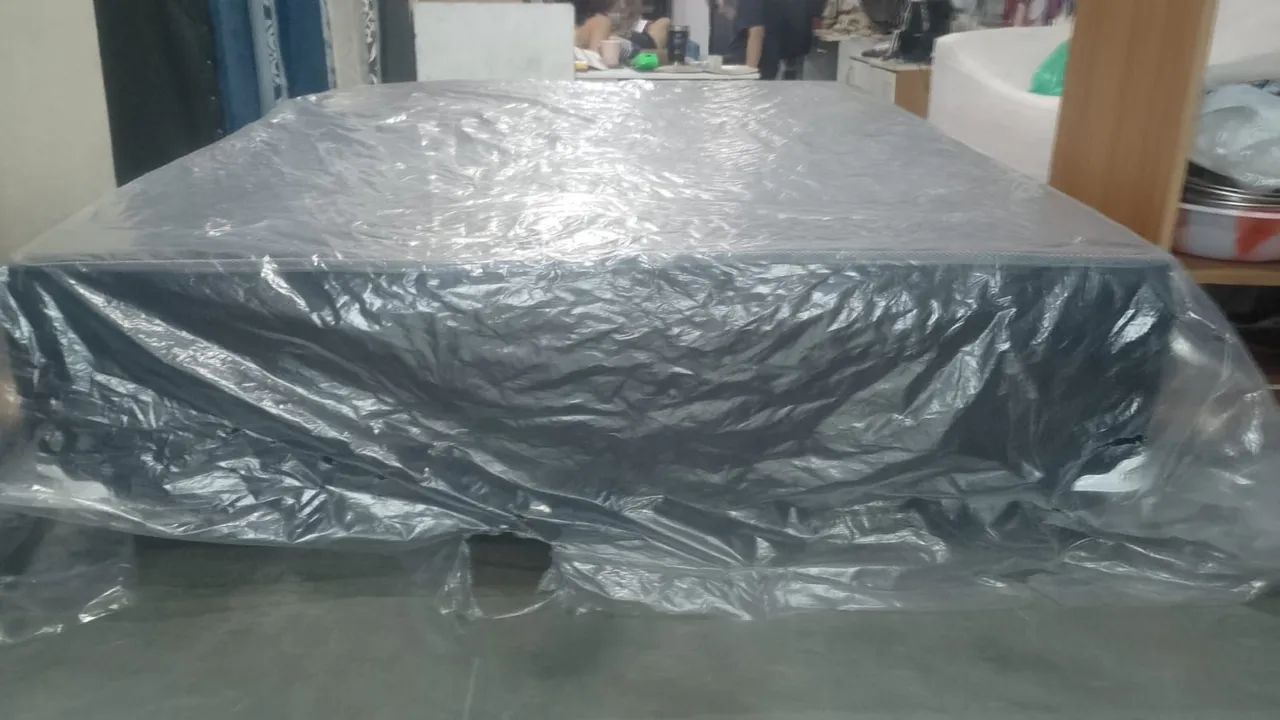 Cama Box Casal Queen Nova - Espuma (ENTREGA GRÁTIS) - Foto 4