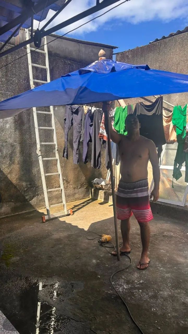 Guarda-Sol de Jardim Usado - Foto 5